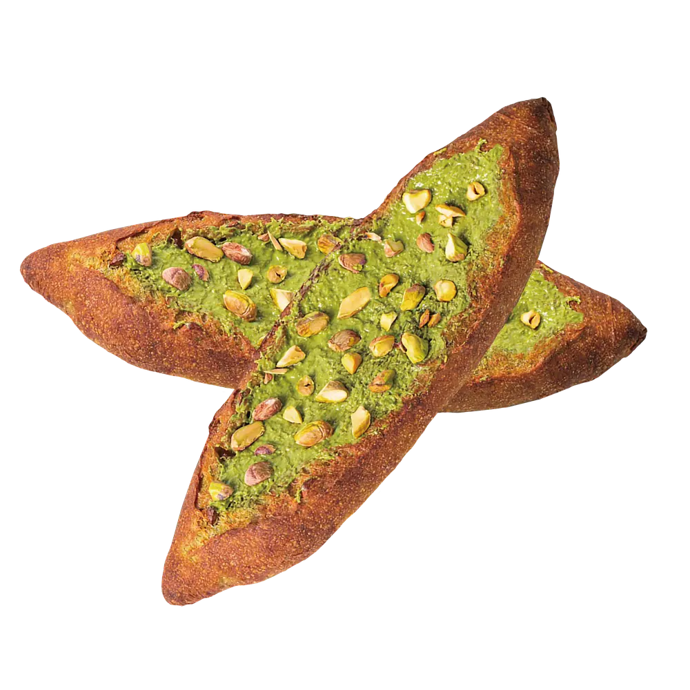 Pistachio French Cheese Bread — pistachio application by Nutoast
