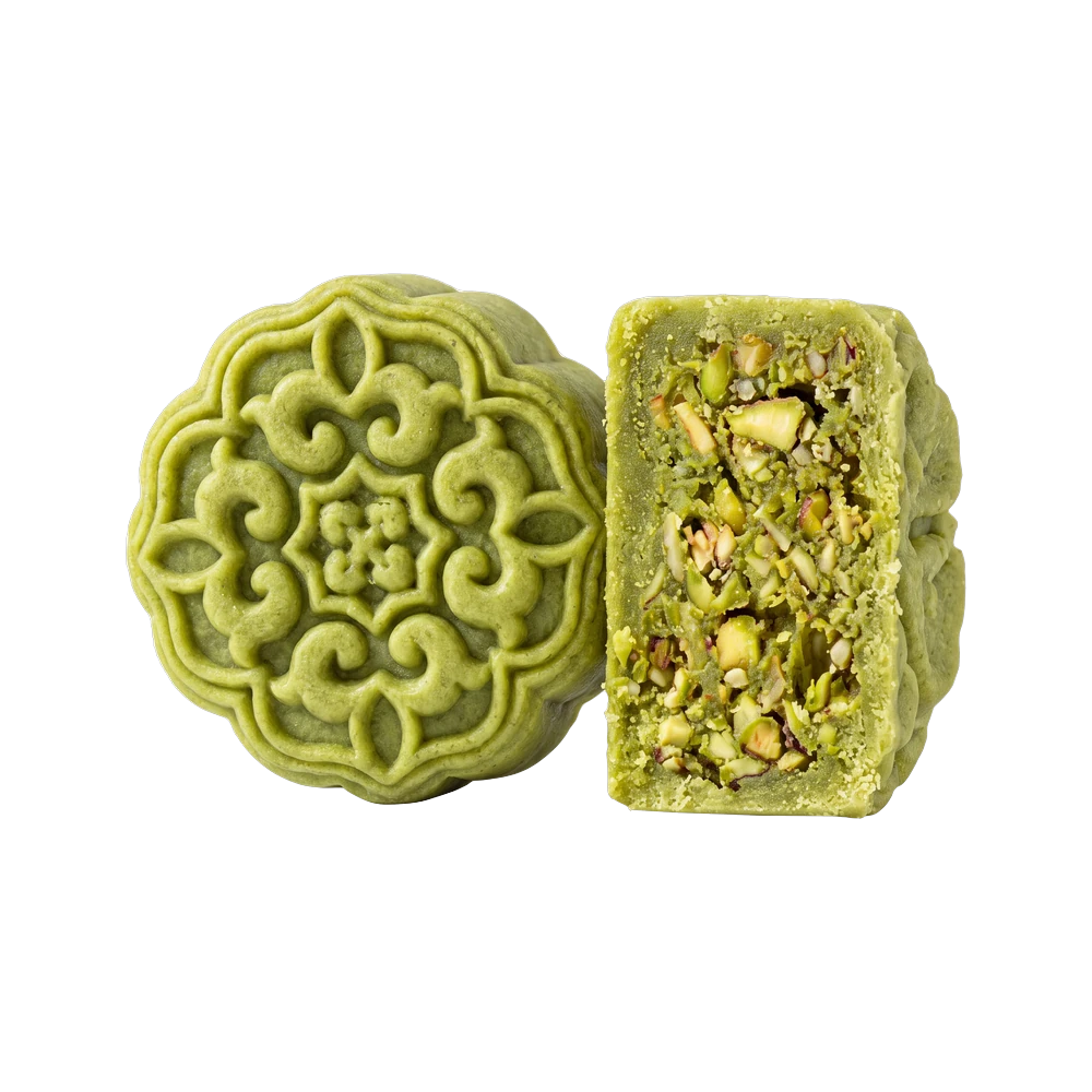 Crispy Pistachio Crunch Mooncake — pistachio application by Nutoast